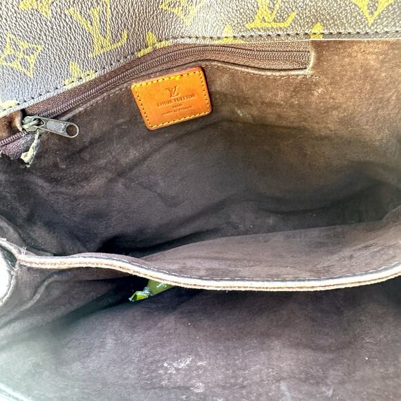 Vintage Louis Vuitton Saint Cloud Crossbody – Monogram, Custom Strap Patina RARE - Picture 7 of 16